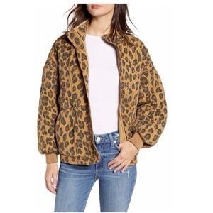 Blank NYC Quilted Leopard Jacket